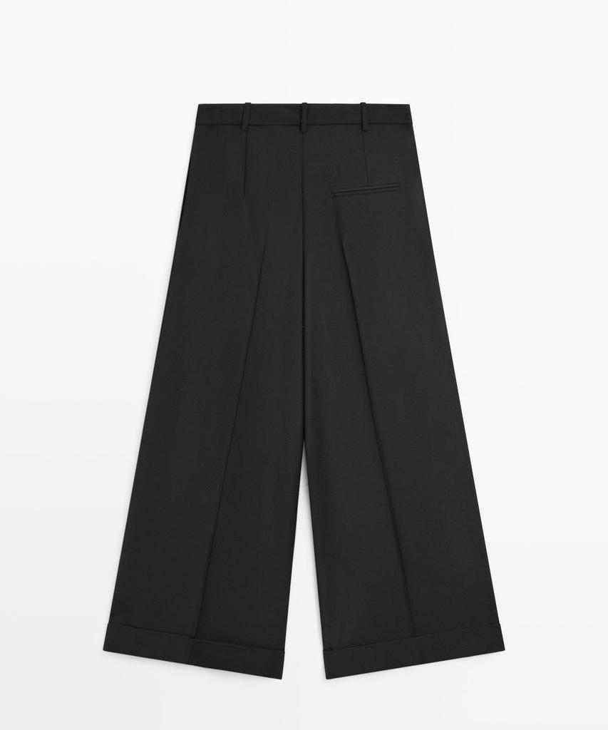 Masimodutti Fluid Pants With Dart Detail