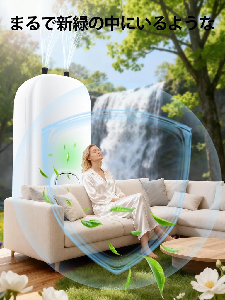 IGOKOTI Air Negative Ion No Filter Replacement Pet and Toilet Compact Air Purifier for Home Use Purifier, Generator, Deodorizer, Plug-in Type,