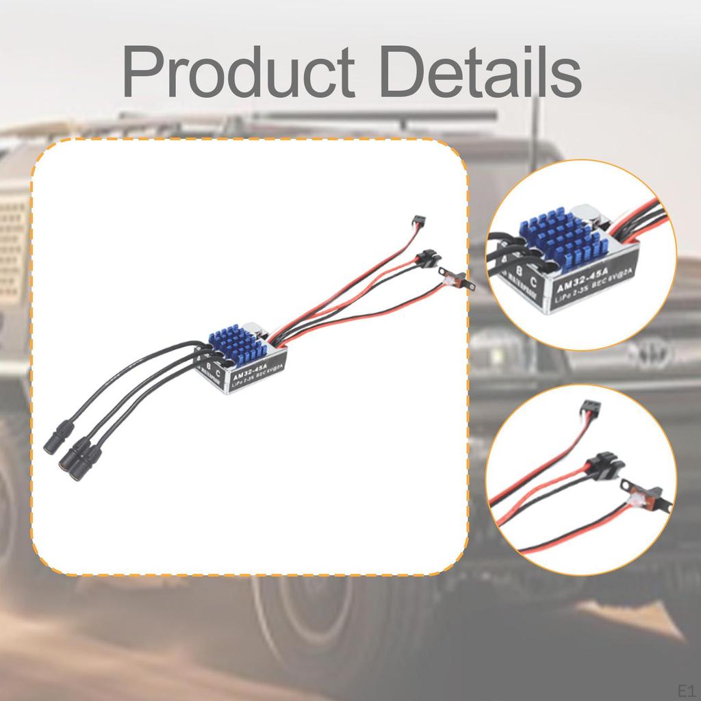 45A Brushless ESC Upgrade Accessories Electric Speed Controller Motor Spare Part for MN168