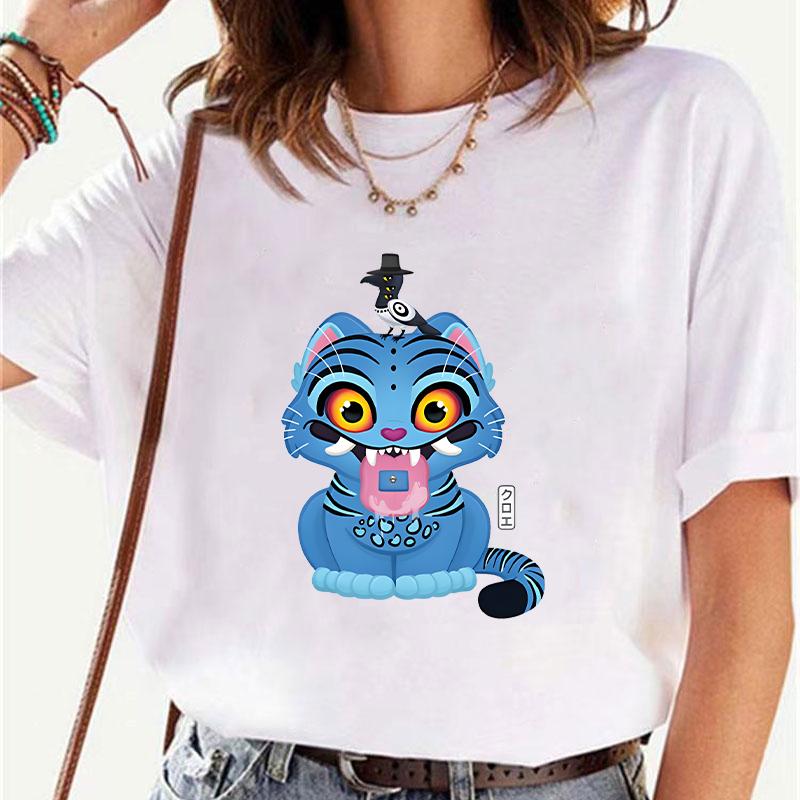 Kpop Demon Hunters Women T-shirt Korean Funny Graphic Y2k Tops Short Sleeve Tees Streetwear Female Harajuku Aesthetic Clothing