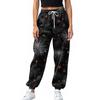 Women's Sports Pants With Pockets Fashion Print Elastic Waist Pants Casual Sweatpants Pants