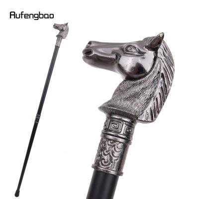 Rennpferd Borstenkopf Tier Mode Gehstock Dekorative Cosplay Vintage Party Modische Spazierstock Bischofsstab 93cm