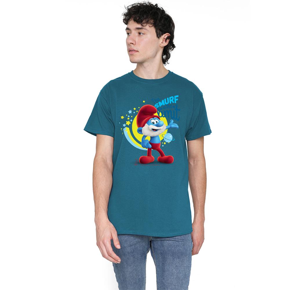 The Smurfs Unisex Adult The Smurf Is The Limit Papa Smurf T-Shirt
