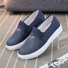 Spring denim cloth shoes female old Beijing cloth shoes student mother middle-aged and elderly casual lazy board shoes female