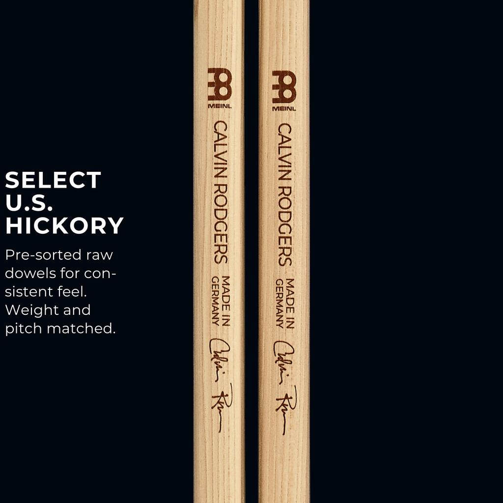 MEINL Stick Brush Meinl Drumstick Signature Model Calvin Rodgers Hickory Round Tip SB601 X & (419 14.2mm) []