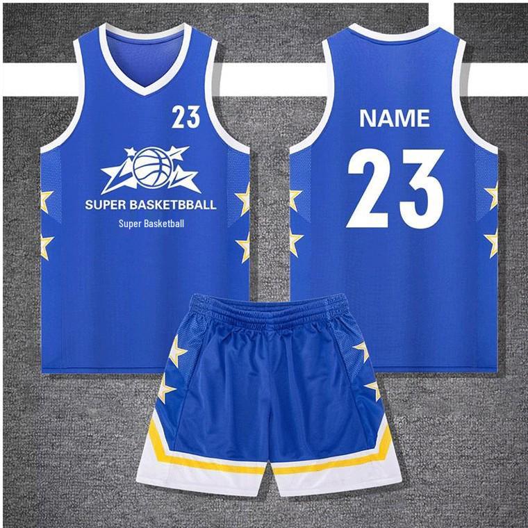 New American Middle School Team Four-Point Narrow Shoulder Quick-Dry Basketball Uniforms