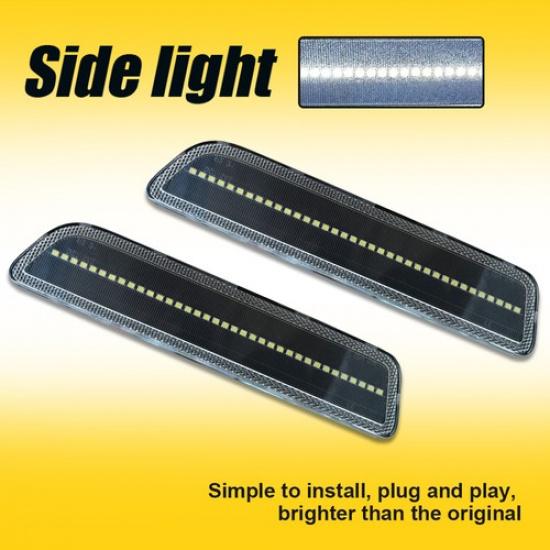 Fits 2005-2009 05-09 Ford Mustang Rear Side Markers Bumper Signal Lights Lamps