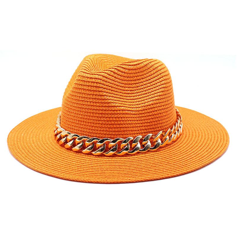 Internet Celebrity Chain Jazz Straw Hat Casual Versatile Sun Hat Travel Vacation Straw Hat Sun Hat Sun Hat
