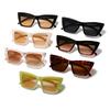 Trendige Cat-Eye-Sonnenbrille für Damen/Herren Retro Quadratische Sonnenbrille UV400 Schutz Brillen Sommer-Tönungen Modeaccessoires