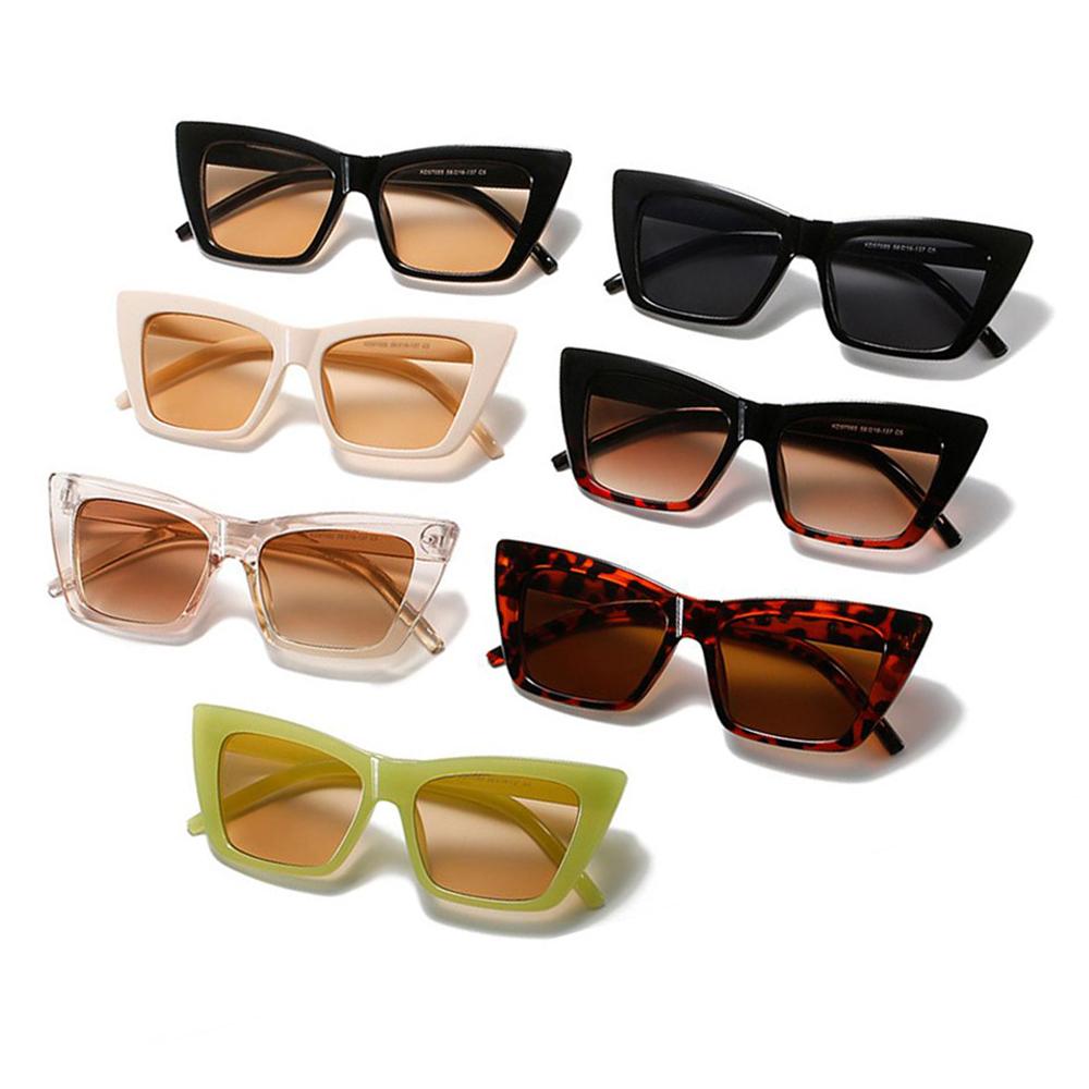 Trendige Cat-Eye-Sonnenbrille für Damen/Herren Retro Quadratische Sonnenbrille UV400 Schutz Brillen Sommer-Tönungen Modeaccessoires
