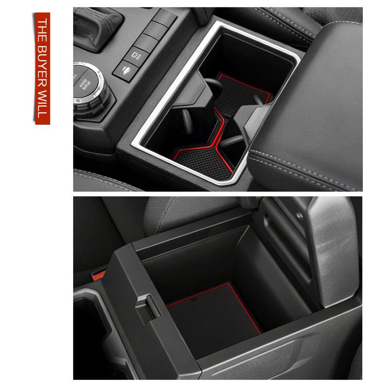 For 2025 Toyota 4Runner Door Channel Mat Central Car Modification Water Cup Holder Dustproof Mat Decorative Storage
