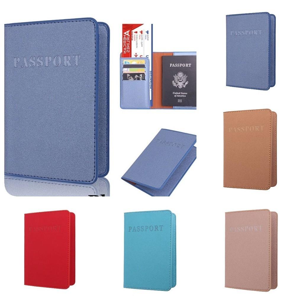 Passport Pu Leather Holder Multi Card Travel Wallet Cover Multiple Compartments