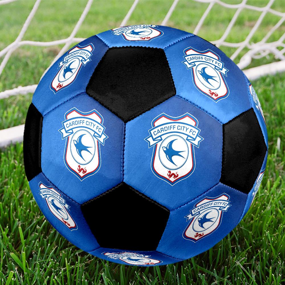 Cardiff City FC Soccer Ball Colorful All Ages Machine Stitched PVC Competition Ready Durable High-Bounce.SIZE5