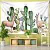 Desert Cactus Tapestry Desert Desolate Place Huge Cactuses Wildness Weathered Wall Hangings for Adults Kids Bedroom Dorm Decor