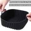 Food Grade  Fryer Silicone Baking Tray High Temperature Resistant Silicone Thick Baking Tray Cake Pizza Non-stick Baking Tray
