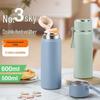 316 Stainless Steel Vacuum Insulated Large Bullet Head Cup with Lanyard - Portable Minimalist Design for Cold Insulation and Customization
