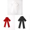 Butterfly Bow Tie Pin For Women With Satin Ribbon Elegant School Style Accessory
