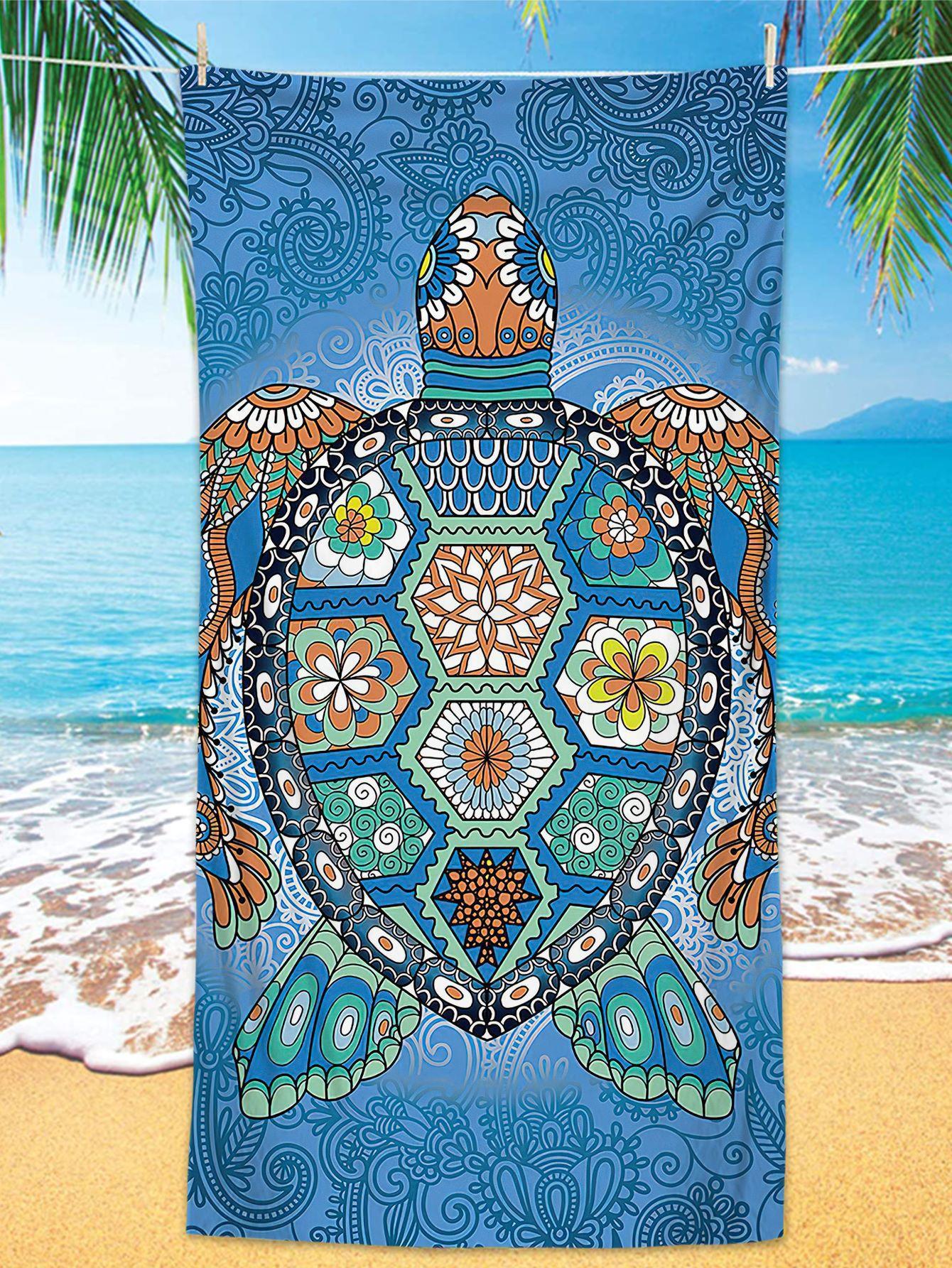 Bohemian, Beach Towel Print Swimming Wipe Sweat Beach Seat Spread Towel Bath Towel Soft 70cmx150cm