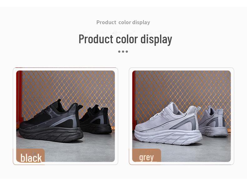 Men's Low-Top Lace-Up Casual Sports Shoes with Non-Slip Rubber Sole - Autumn/Winter Korean Style, Two-Tone Design