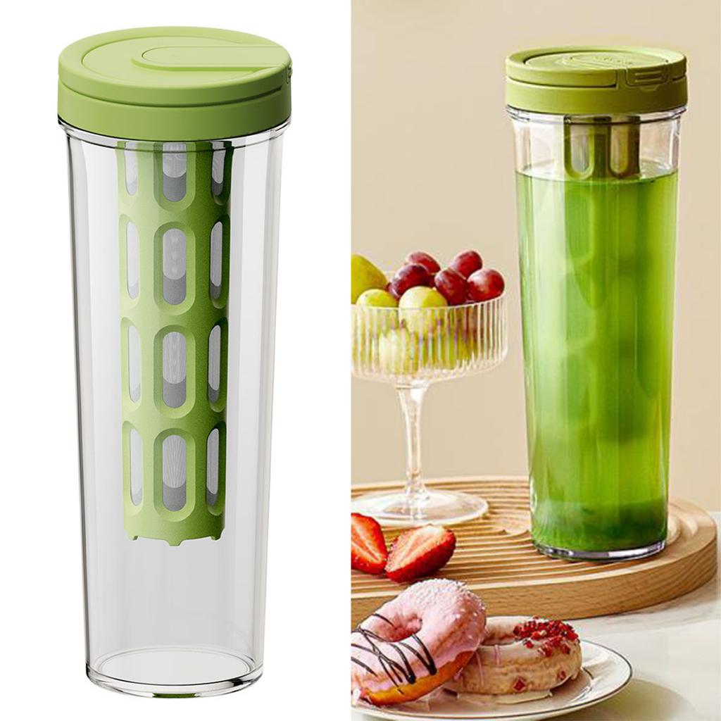 1L Capacity Cold Brew Coffee Maker Multipurpose Tea Mug with Filter Portable Sealed Water Bottle for Home Use