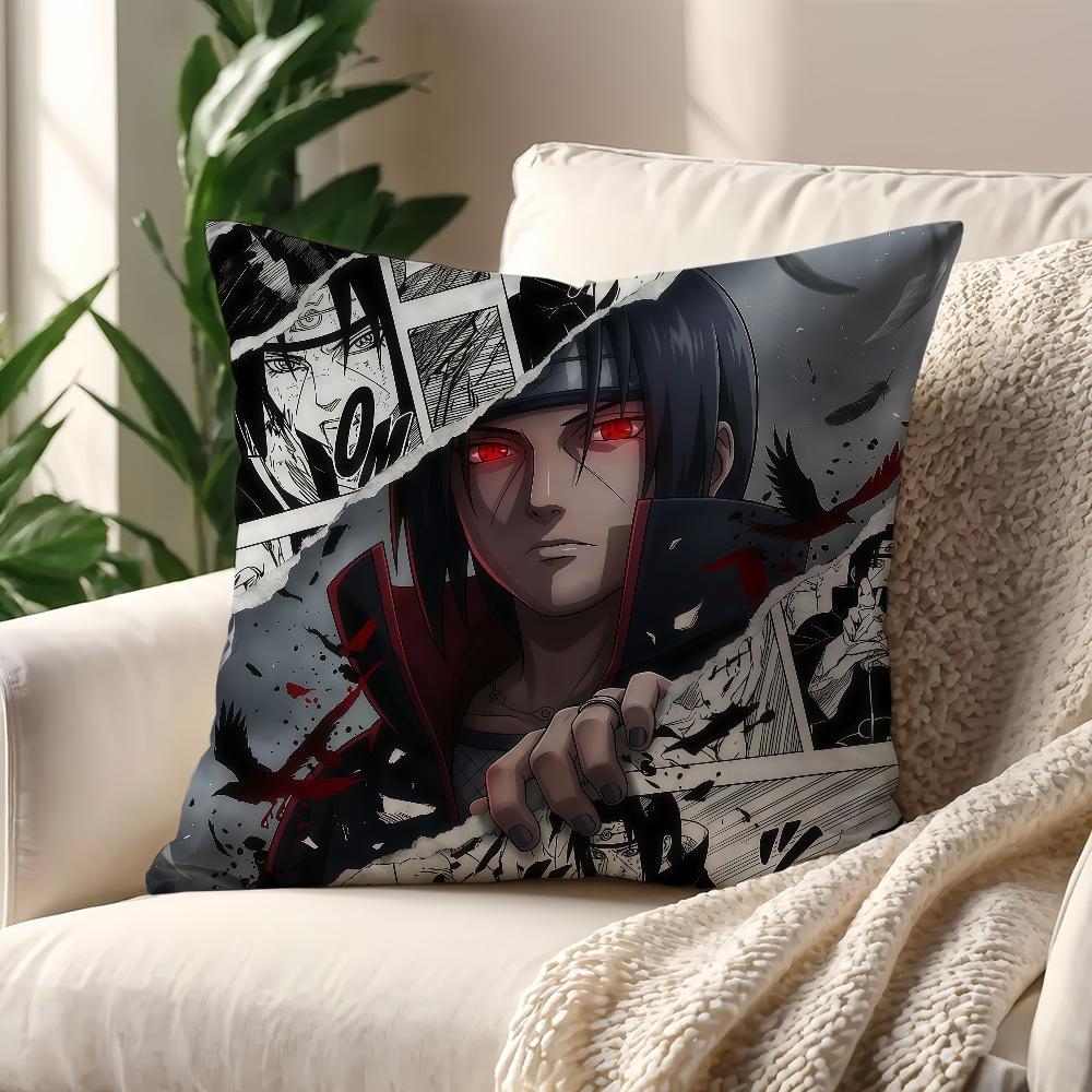 IItachi UUchiha Anime NNaruto cushion cover For Pillow Printing Sofa Decoration Home Car Room Coffee Office Nordic Simplicity