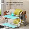 304 Stainless Steel Multi-functional Dish Drying Rack for Plates and Bowls