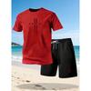 2026 Men's Short Sleeve Cotton T-Shirt round Neck Printed Summer Fashion Streetwear Hip Hop Loose Fit Casual Shirt