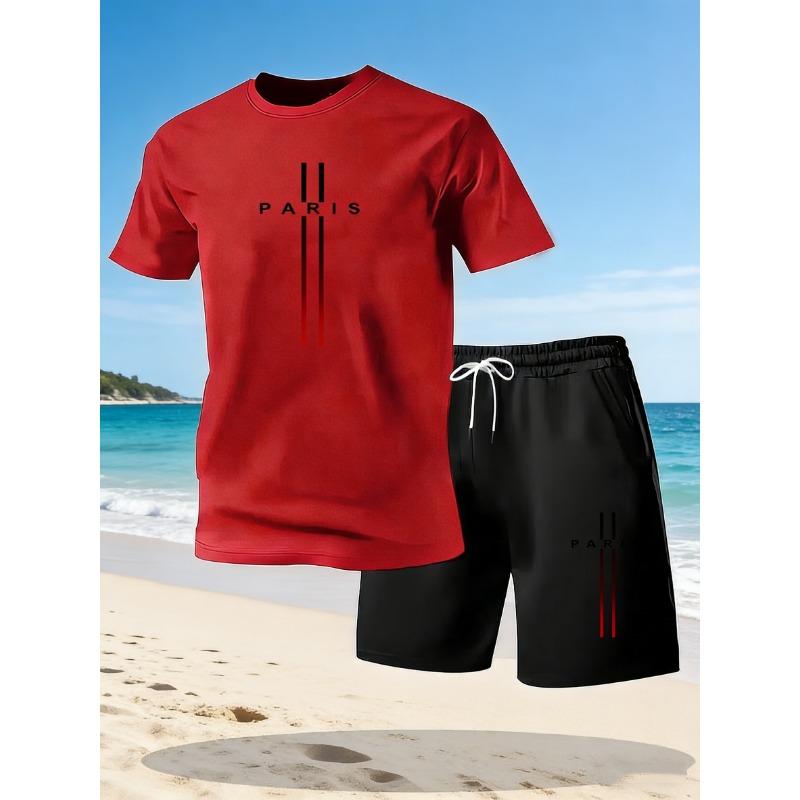 2026 Men's Short Sleeve Cotton T-Shirt round Neck Printed Summer Fashion Streetwear Hip Hop Loose Fit Casual Shirt