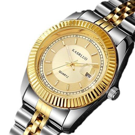 Casaro Damenarmbanduhr Kalender Stahlarmband Damenarmbanduhr Mechanische Business-Uhr Automatische Wasserdichte Legierung Quarz-Uhr Diamant