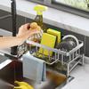 Kitchen Sponge Holder Home plastics Sink Drain Rack Soap Drainer Towel Rack Shelf Organizer bathroom Storage Accessories