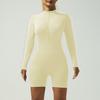 New Zipper One-piece Yoga Suit for Women, Running Fitness, Hip Lifting, High-intensity Pilates Tight Sports Jumpsuit