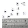 100Pcs Acrylic Letter Round Flat Beads DIY Jewelry Making Accessories