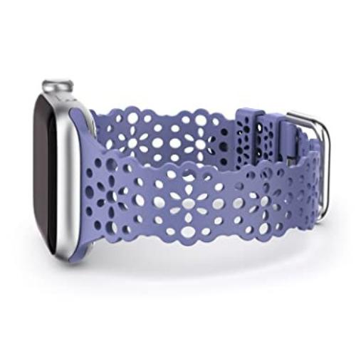 

Совместим с ремешком Apple Watch диаметром 38 мм, 40 мм, 41 мм из мягкого эластичного силикона. 42mm/44mm/45mm