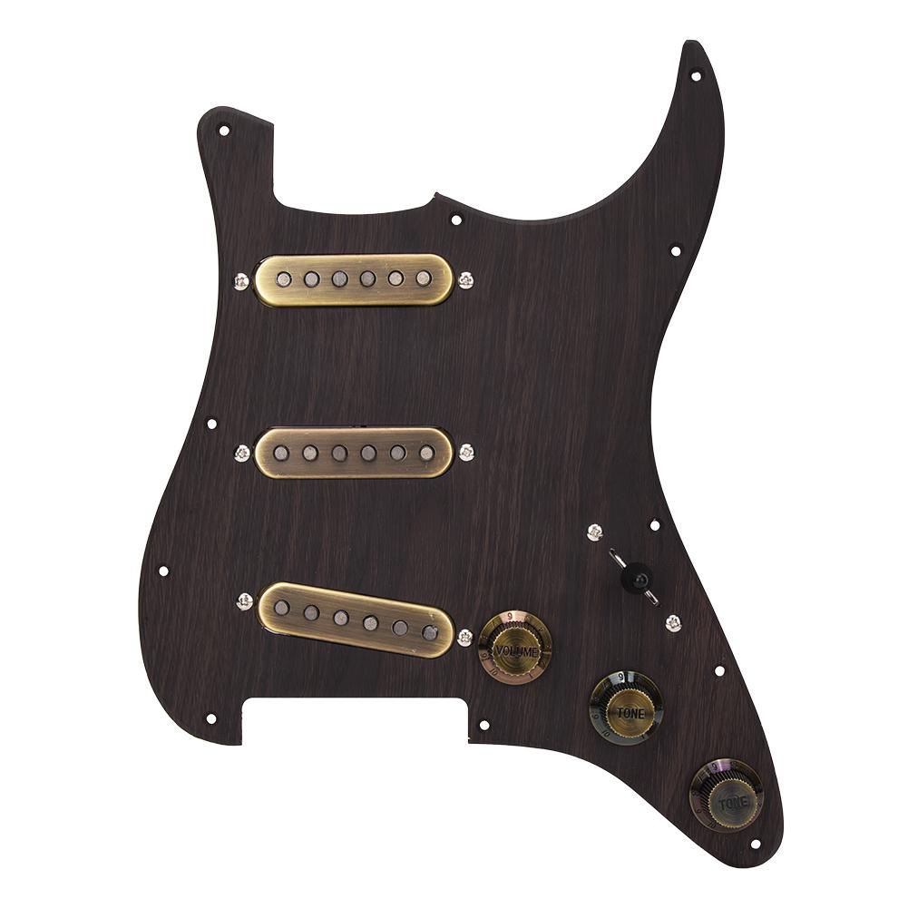 Loaded Prewired SSS Humbucker Pickguard Pickups Set with Back Plate for Electric Guitar Parts