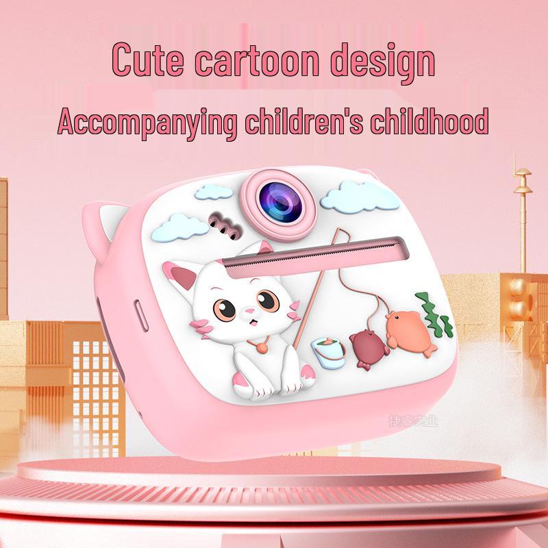 Portable Instant Print Children's Camera with Thermal Paper