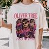 Oliver Tree Vintage Grafisch T-shirt Unisex Retro Rapzanger Katoen Korte Mouw Streetwear Casual Oversized T-shirt Tops