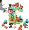 Generisch Wooden Stacking Toys, Fun Interactive Fine Motor Activity, Educational Tabletop Game for Indoor School Classroom Family Adults