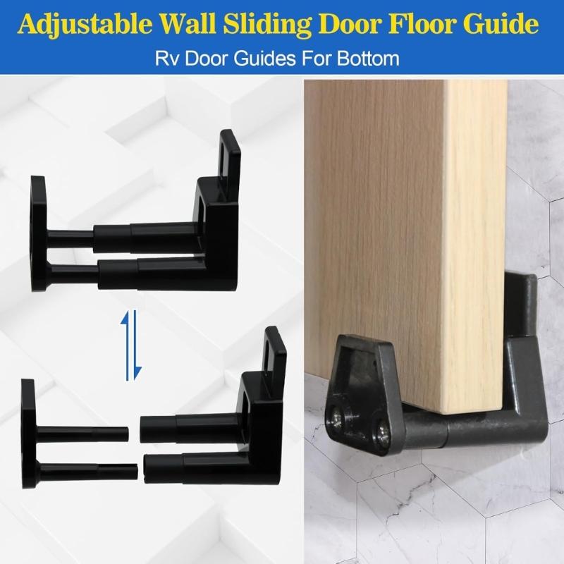 2Pcs Barn Door Floor Guides Stabilizer Plastic Track System Upgrades for Smooth Sliding Cabinet Hardware Installation