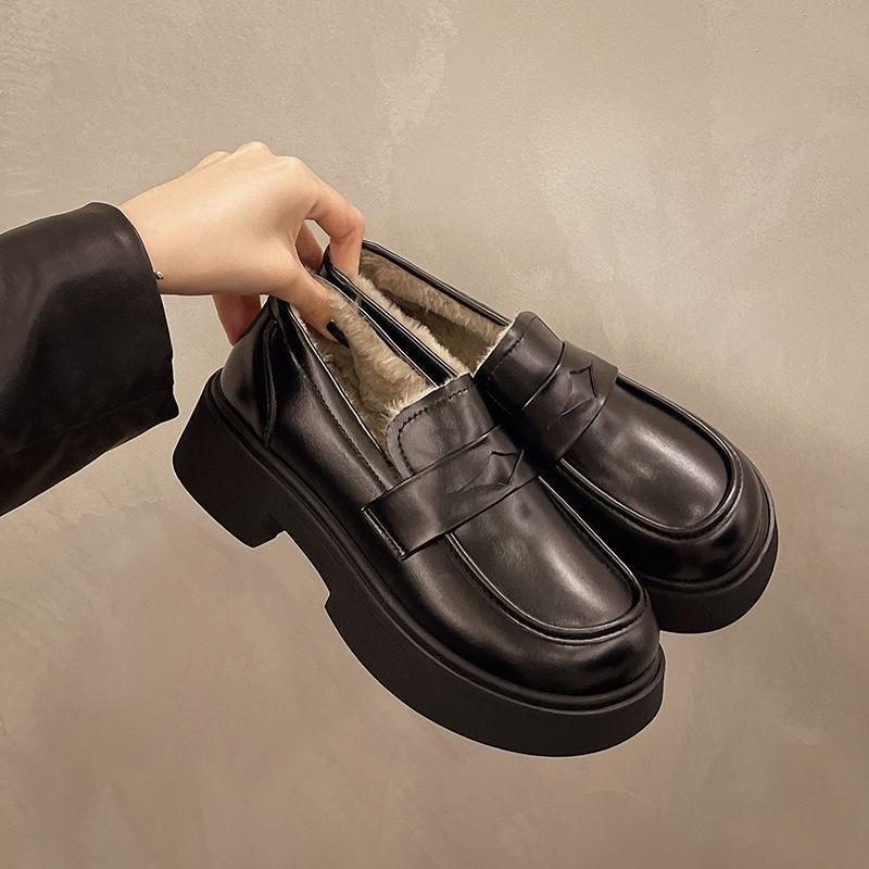 

Женские зимние теплые сноубутсы большого размера, с подкладкой, водонепроницаемые ботильоны, кожаная меховая интеграция, противоскользящие, для пешего туризма, спортивные, обувь Lefebvre 35