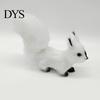 Animal Model Squirrel Faux Fur Realistic Cute Rodent Miniature Figurine Ornament Cartoon Statue Handicraft Mini Fake Birthday Gift Figure