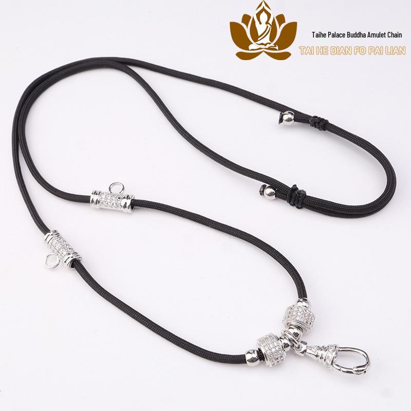 Gold Thangka Amulet Adjustable Necklace Pendant