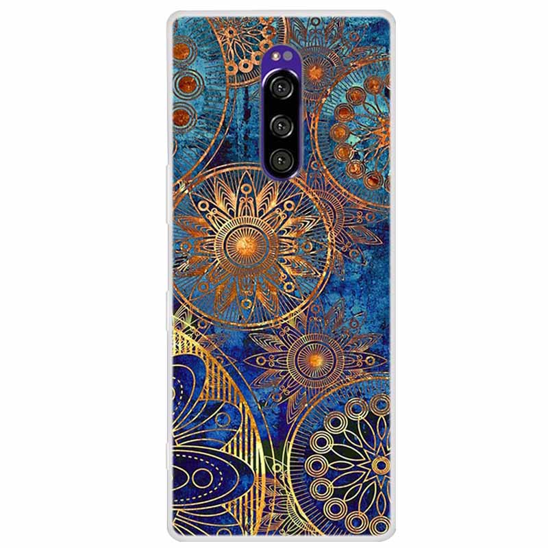 For Sony Xperia 1 Case Luxury Animals Transparent Cover for Sony Xperia1 XZ4 SO-03L SOV40 J8110 J9150 J8170 Phone Shells Covers