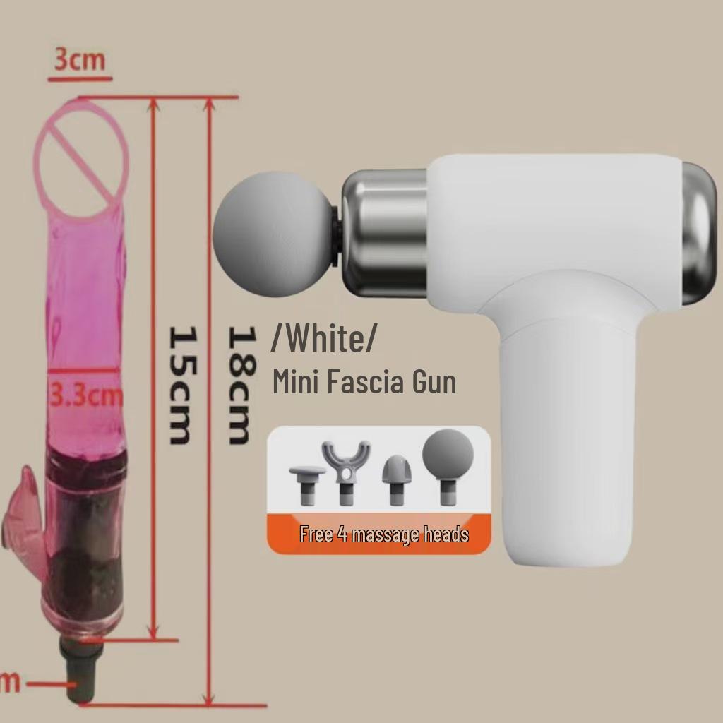 Wielofunkcyjny silikonowy adapter głowicy masującej do pistoletu do masażu tkanek głębokich - Cichy i kreatywny design