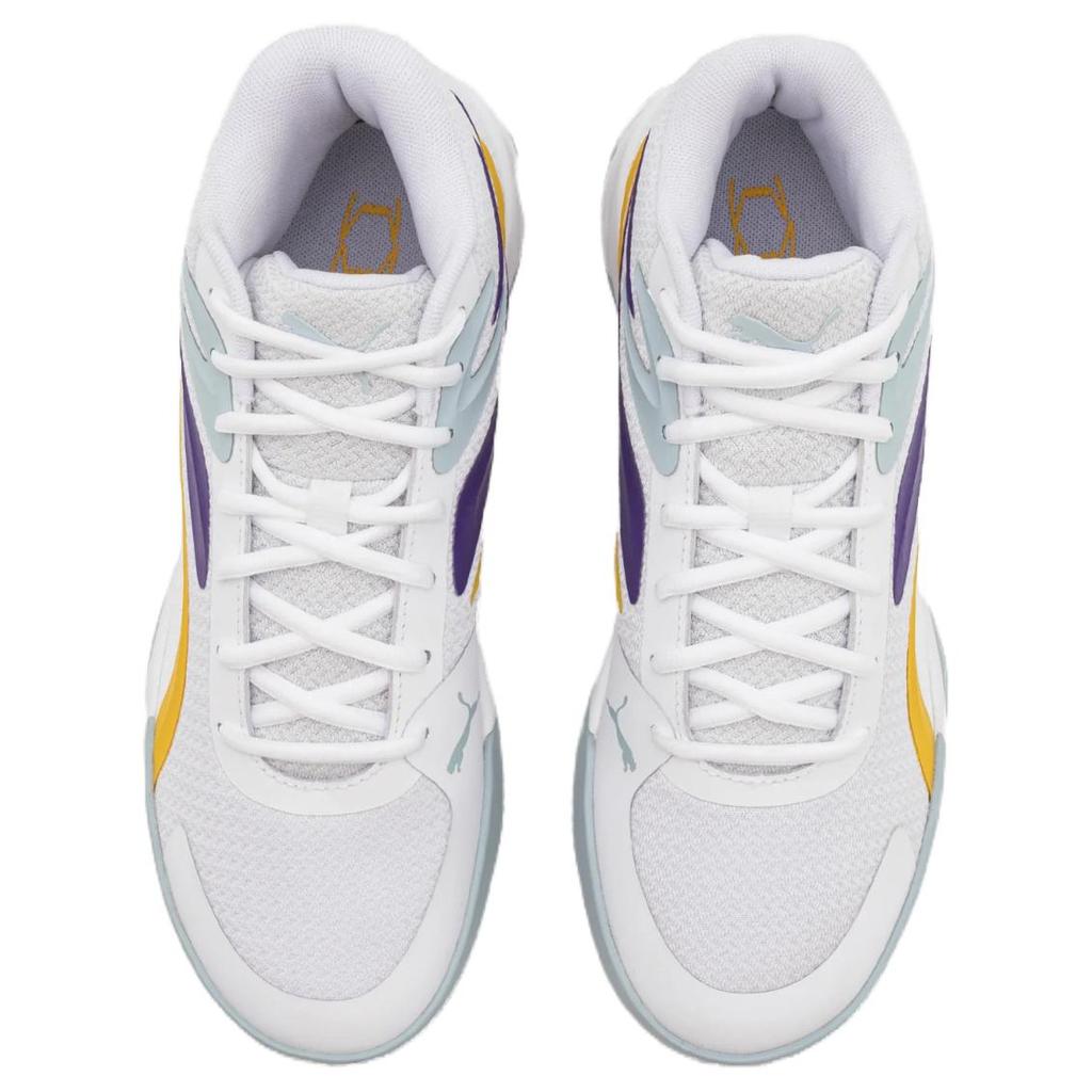 Puma Court Pro Lakers Unisex Sneakers White Yellow-Sizzle Team-Violet 310829-05