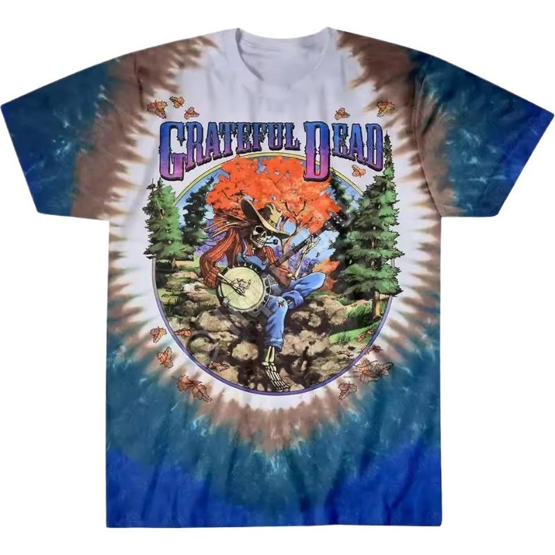 Herrenmode Cool 3D-bedruckte Rundhals Lockerer Stil Bewegung Lässige T-Shirts Harajuku T-Shirt Streetwear Sommer Tops