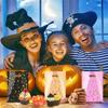 60ks plastových malých dárkových sáčků Barevné hvězdné sáčky na cukroví s uchem na Vánoce Halloween Birthday Wedding Party