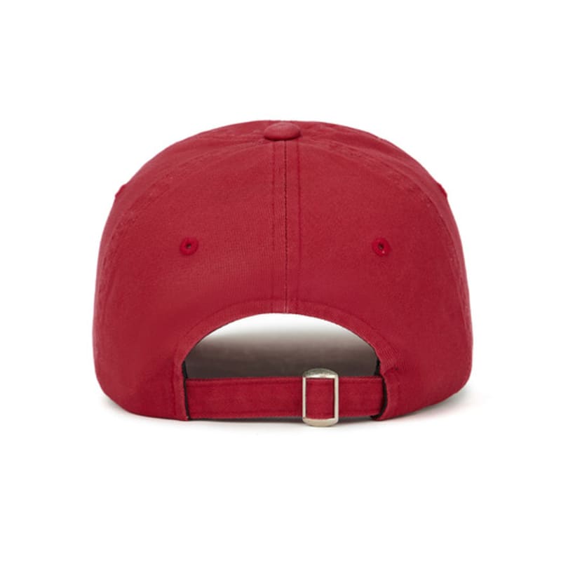 DEINET DEINET WASHED LOGO CAP IN BURGUNDY
