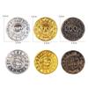 100PCS Retro Pirate Coin Party Supplies Gift Kids Favor Birthday Toys Halloween Decor Fake Treasure Plastic Game Coin
