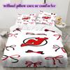 Ice Hockey Logo Pattern Bedding Quilt Set Quilt Cover Pillowcase Home Decoration Birthday Gift (1*duvet Cover+ 2*pillowcase, Without Core)