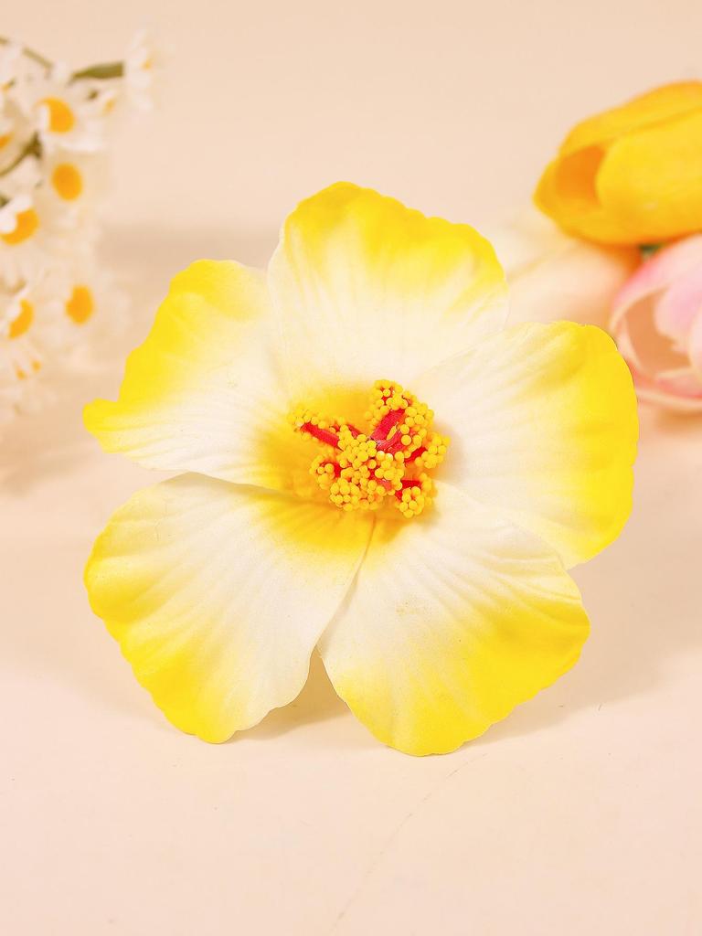 9cm EVA Frangipani Hibiscus Havajská Kvetinová Brošňa Pokrývka Hlavy Sušené Kvetinové Doplnky